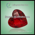 Wholesale Faceted Heart Shape Red Glass Stone